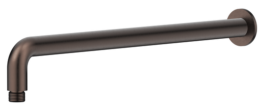 Mica Curved Shower Arm - 450mm - Dusk Bronze