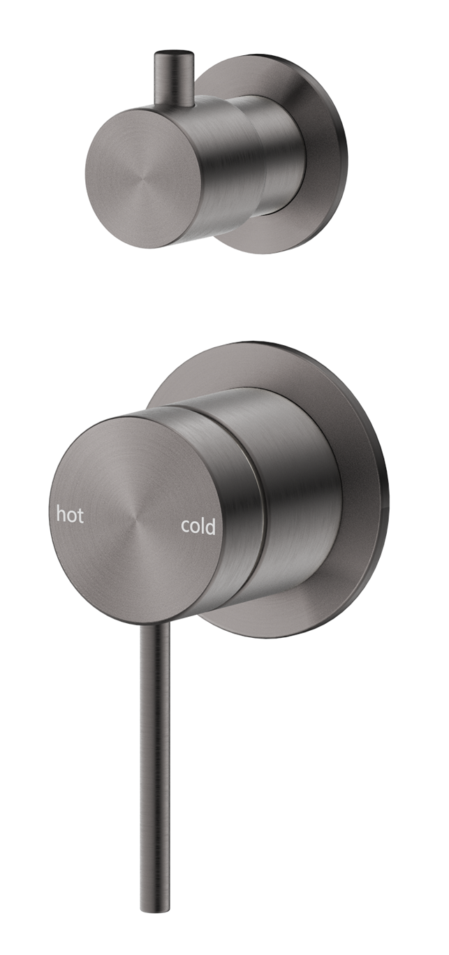 Mica Shower Mixer Diverter - 2P - TRIM KIT - Gunmetal