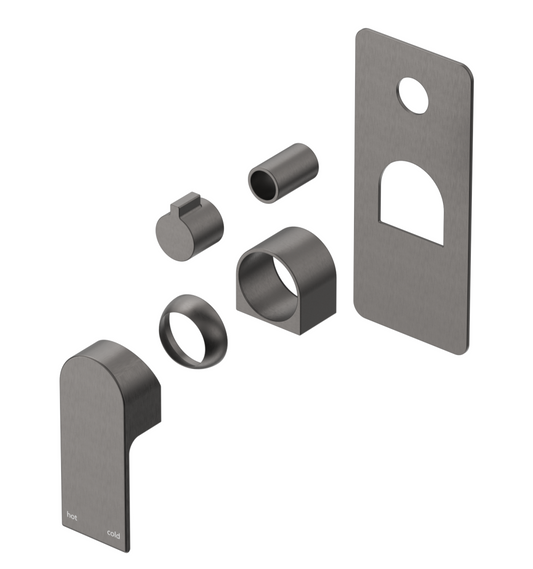 Beki Shower Mixer - Square -  TRIM KIT - Gunmetal