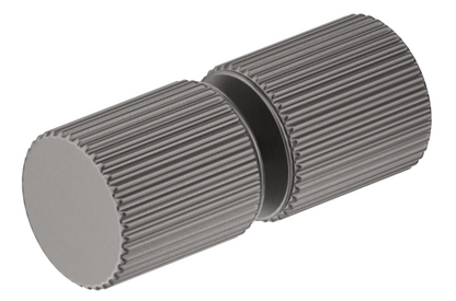 Fluted Round Shower Door Knob - GUNMETAL