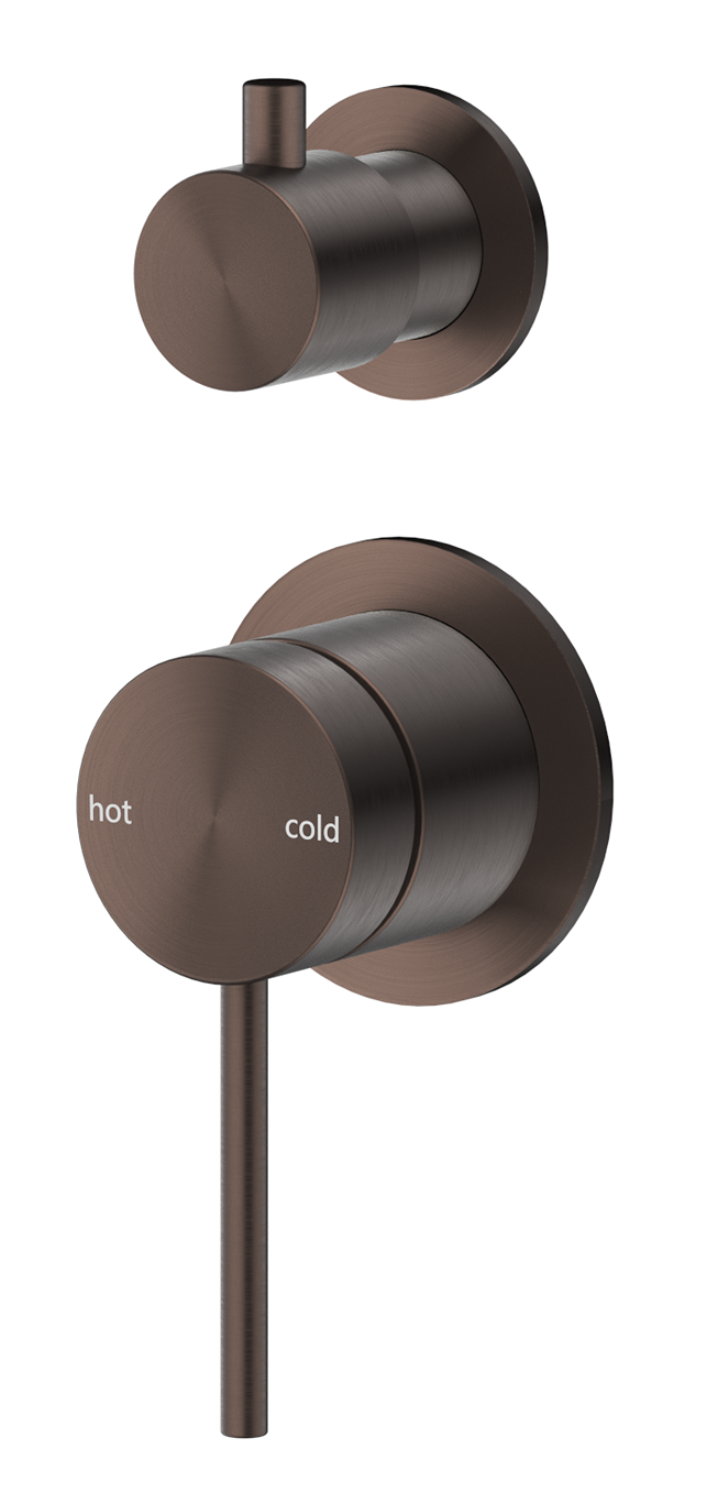 Mica Shower Mixer Diverter - 2P - TRIM KIT - Dusk Bronze