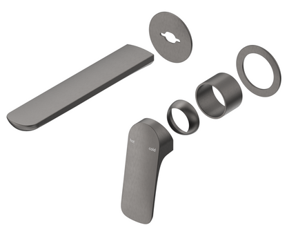 Kaza Wall-Spout Combo - 2P - TRIM KIT - Gunmetal