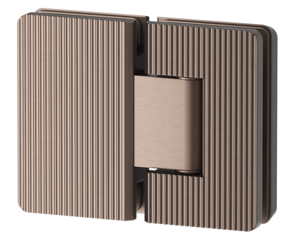 Fluted Shower Hinge Glass to Glass - DUSK BRONZE