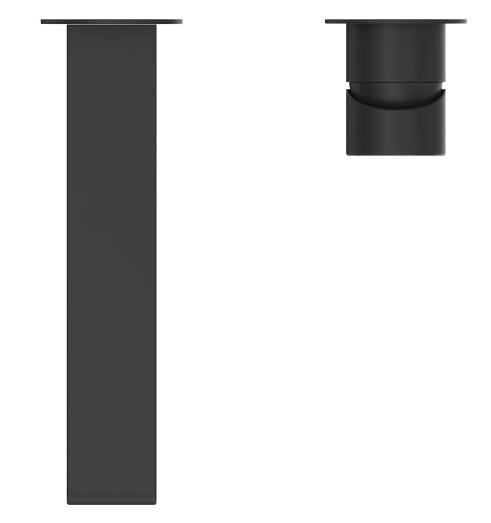 Eleniko Wall-Spout Combo - 2P - TRIM KIT - Black