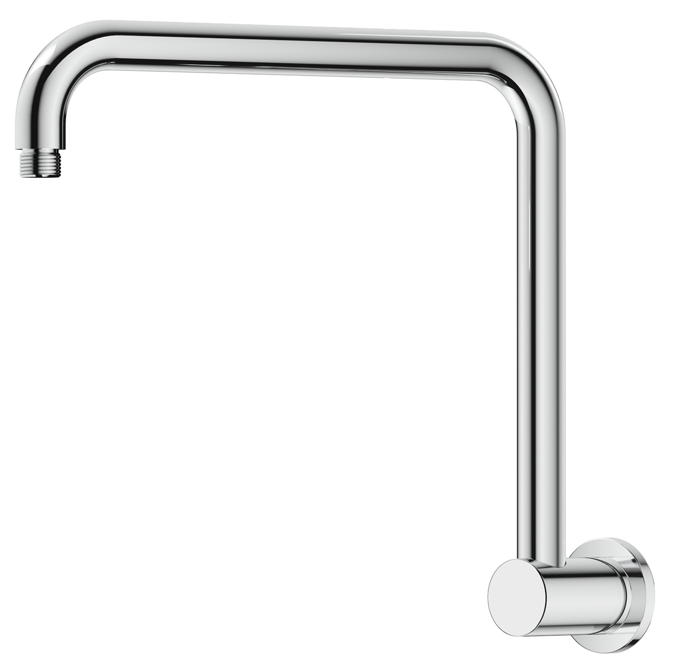 Mica Gooseneck Wall Shower Arm - Chrome