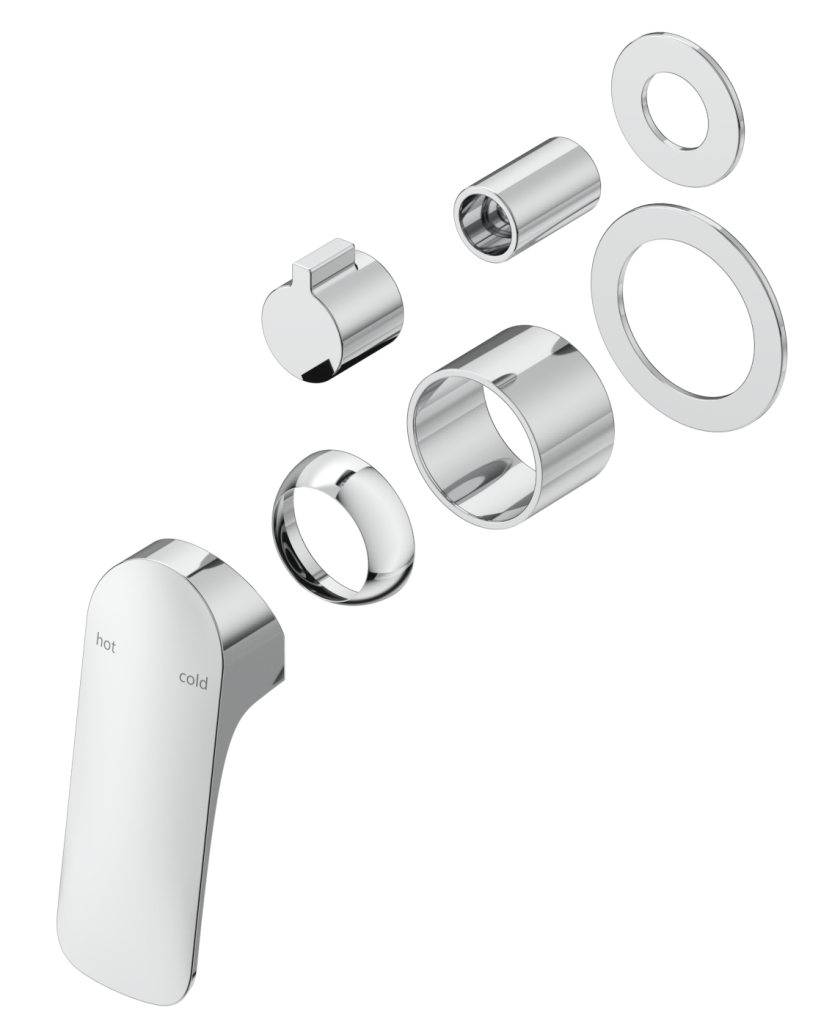 Kaza Mixer Diverter - 2P - TRIM KIT - Chrome