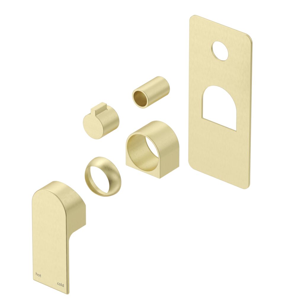 Beki Shower Mixer - Square - TRIM KIT - French Gold