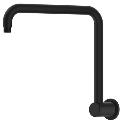 Mica Gooseneck Wall Shower Arm - Black