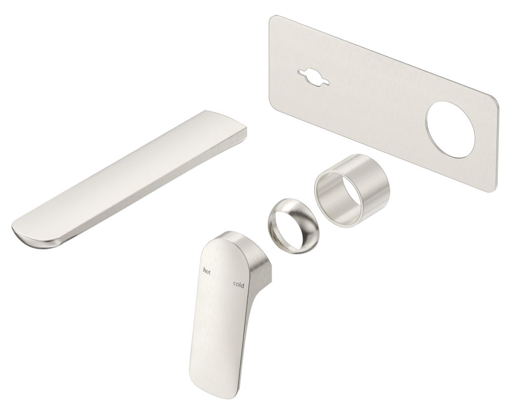 Kaza Wall-Spout Combo - 1P - TRIM KIT - Brushed Nickel