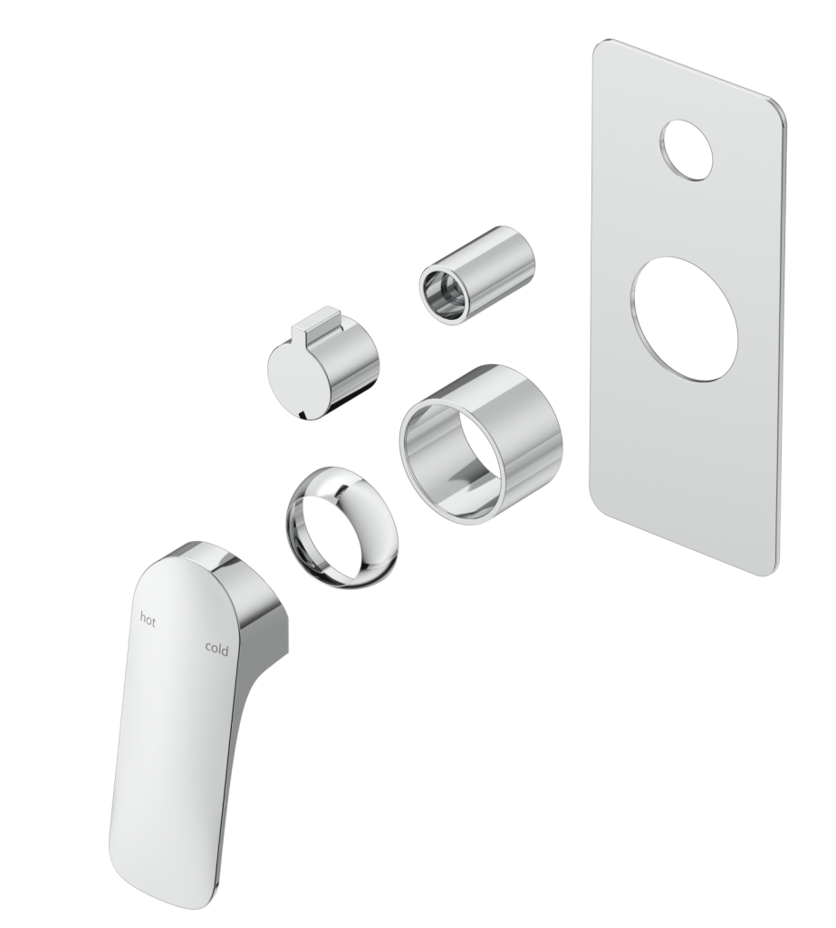 Kaza Mixer Diverter - 1P - TRIM KIT - Chrome