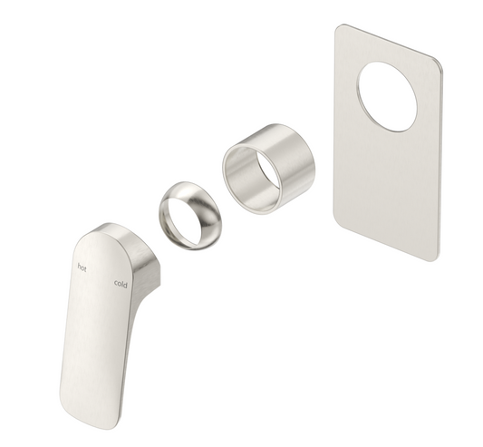 Kaza Shower Mixer - TRIM KIT - Brushed Nickel