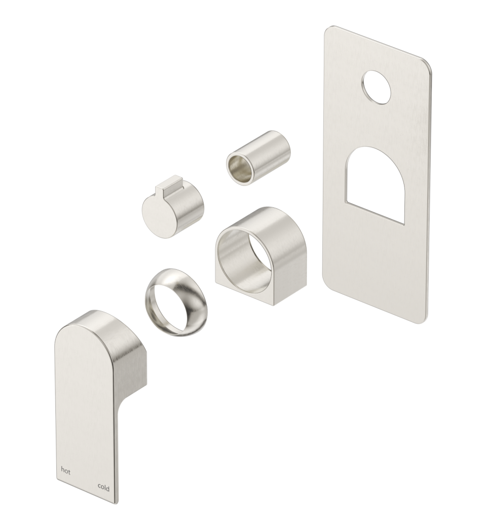 Beki Shower Mixer - Square - TRIM KIT - Brushed Nickel