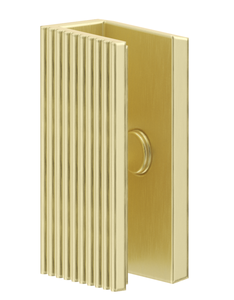 Fluted Shower Bracket 50x25 - FRENCH GOLD