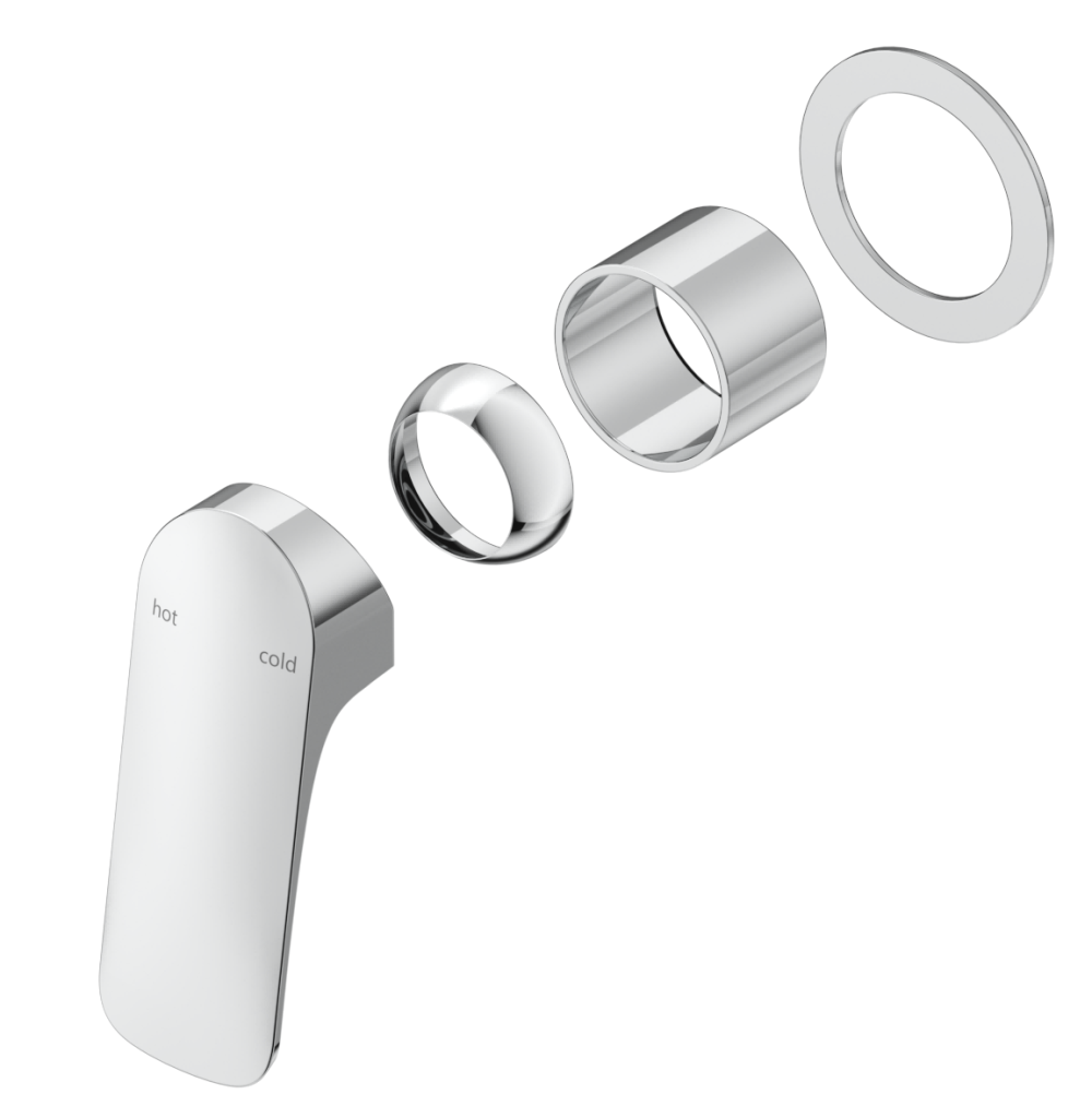 Kaza Shower Mixer - Round - TRIM KIT - Chrome