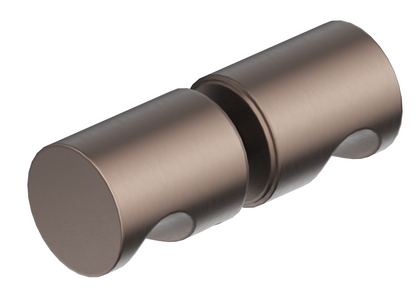 Round Shower Door Knob - Dusk Bronze