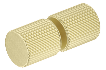Fluted Round Shower Door Knob - FRENCH GOLD
