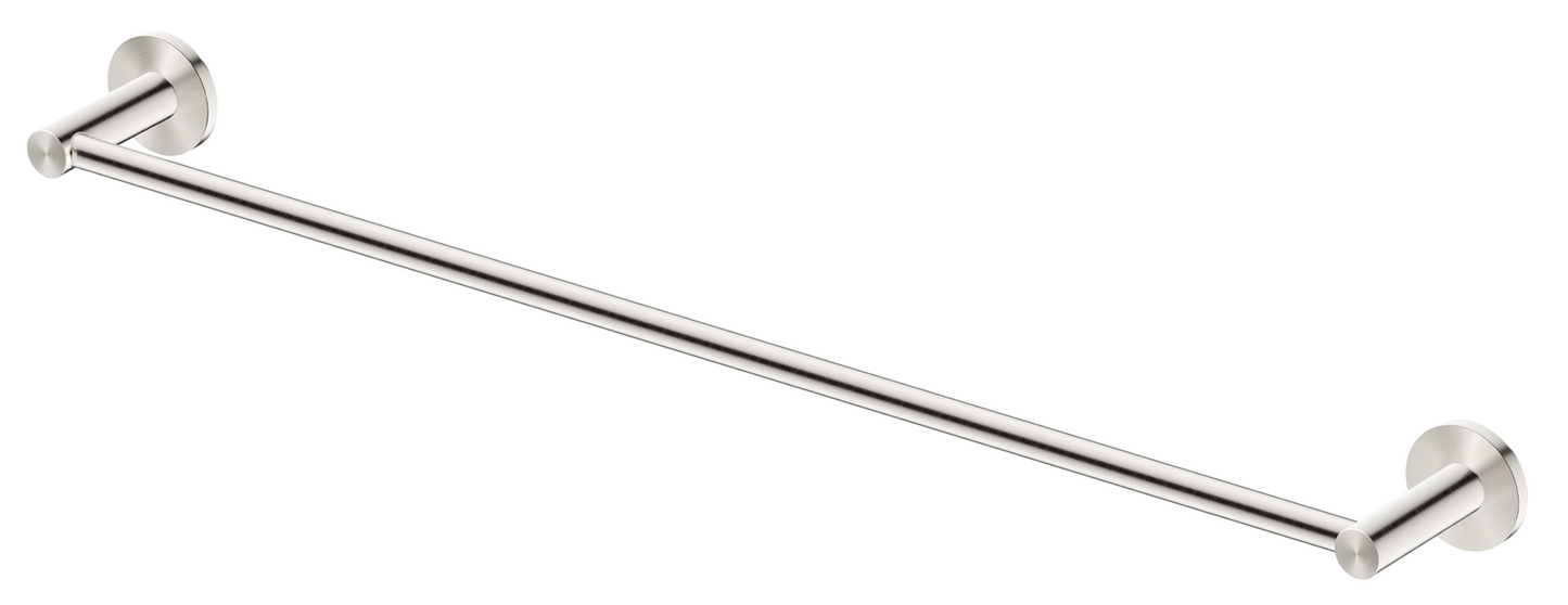 Mica Single Towel Rail - 800mm - Brushed Nickel