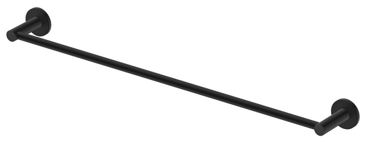 Mica Single Towel Rail - 800mm - Black
