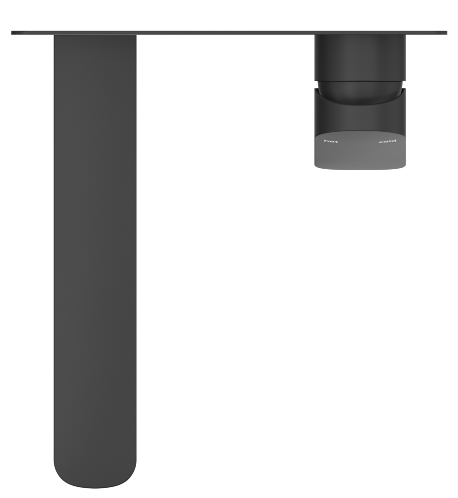 Kaza Wall-Spout Combo - 1P - TRIM KIT - Black
