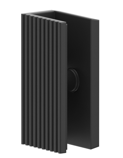 Fluted Shower Bracket 50x25 - BLACK