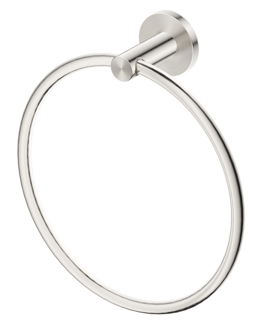 Mica Towel Ring - Brushed Nickel