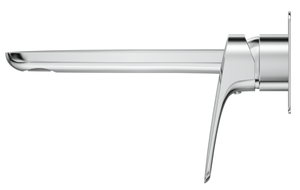 Kaza Wall-Spout Combo - 1P - TRIM KIT - Chrome