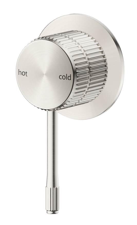 Mica Fluted Shower Mixer - Brushed Nickel