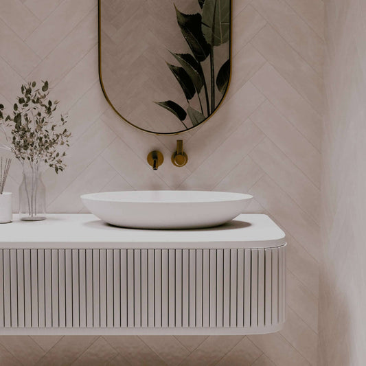 600mm Pietra Bianca - Vivian Above Counter Basins