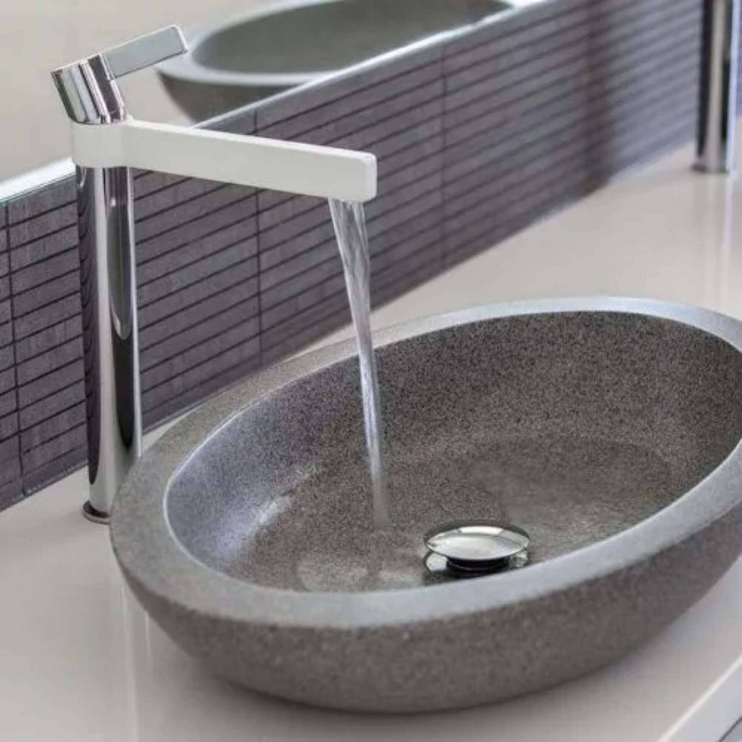 600mm Pietra Bianca - Vivian Above Counter Basins