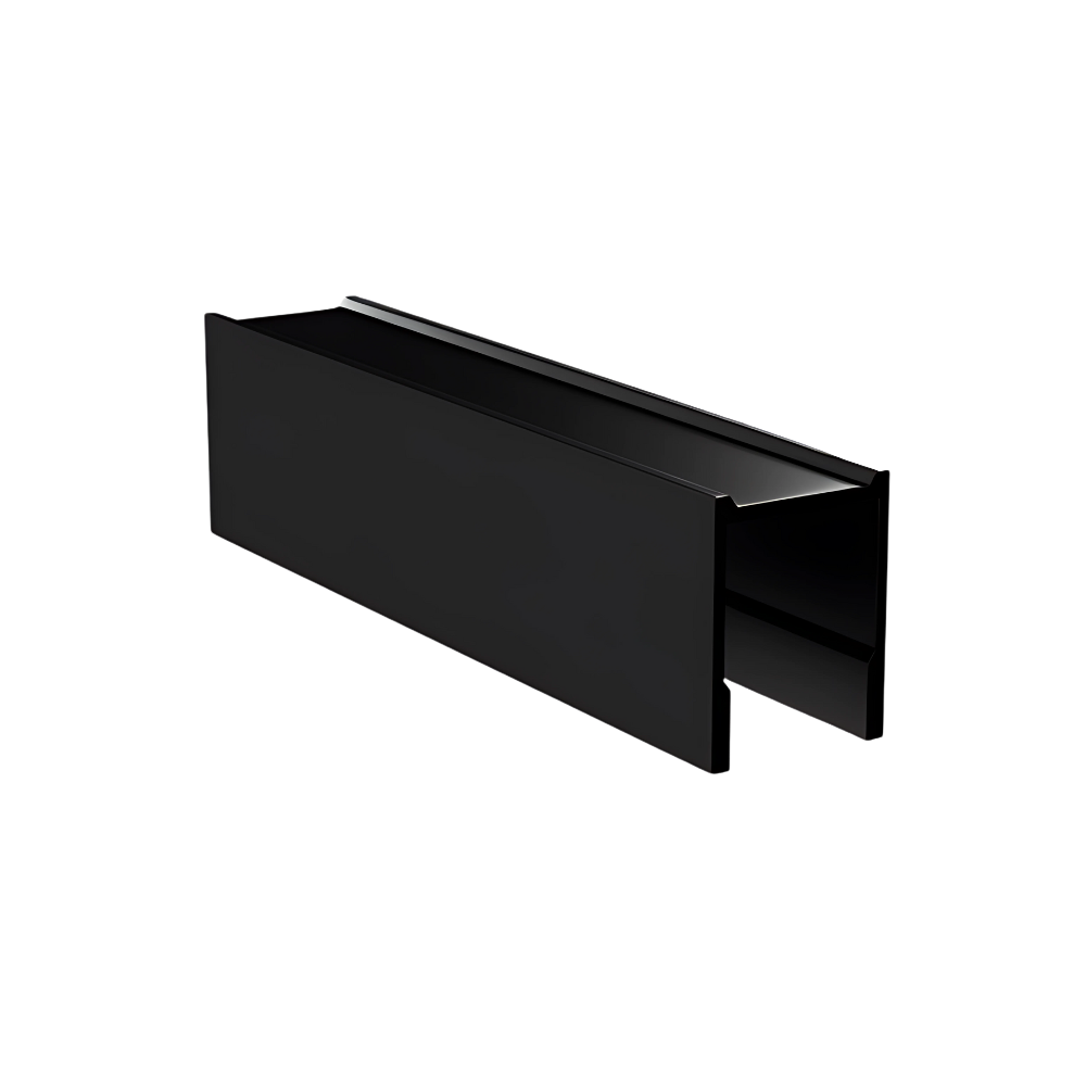 Alum 13mm U Channel - 1.8mt Designer Black - 1 Piece