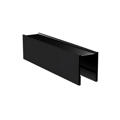 Alum 13mm U Channel - 1.8mt Designer Black - 1 Piece