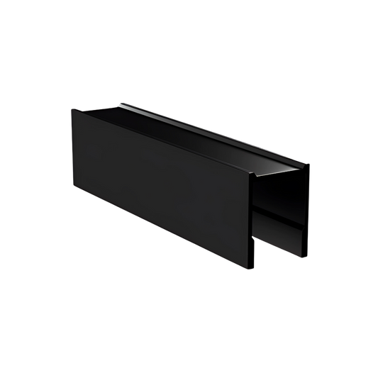 Alum 13mm U Channel - 1.8mt Designer Black - 1 Piece