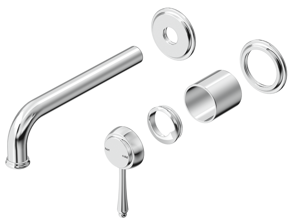 Mica Heritage Combo Mixer - 2P - TRIM KIT - Chrome