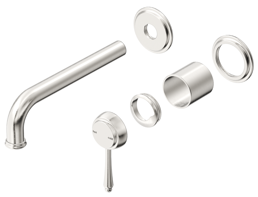 Mica Heritage Combo Mixer - 2P - TRIM KIT - Brushed Nickel