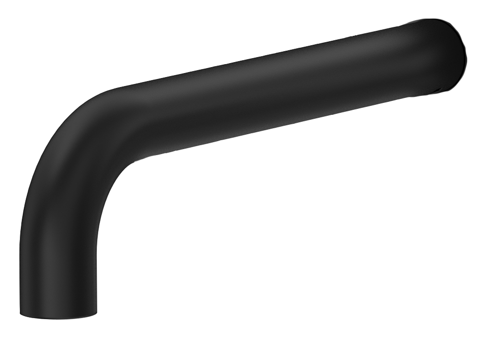 Mica Spout - 150mm - BLACK