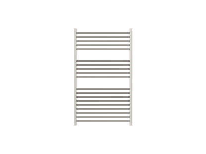 Allegra 19 Bar Wide Heated Towel Rail - Brushed Nickel
