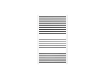 Allegra 19 Bar Wide Heated Towel Rail - Chrome
