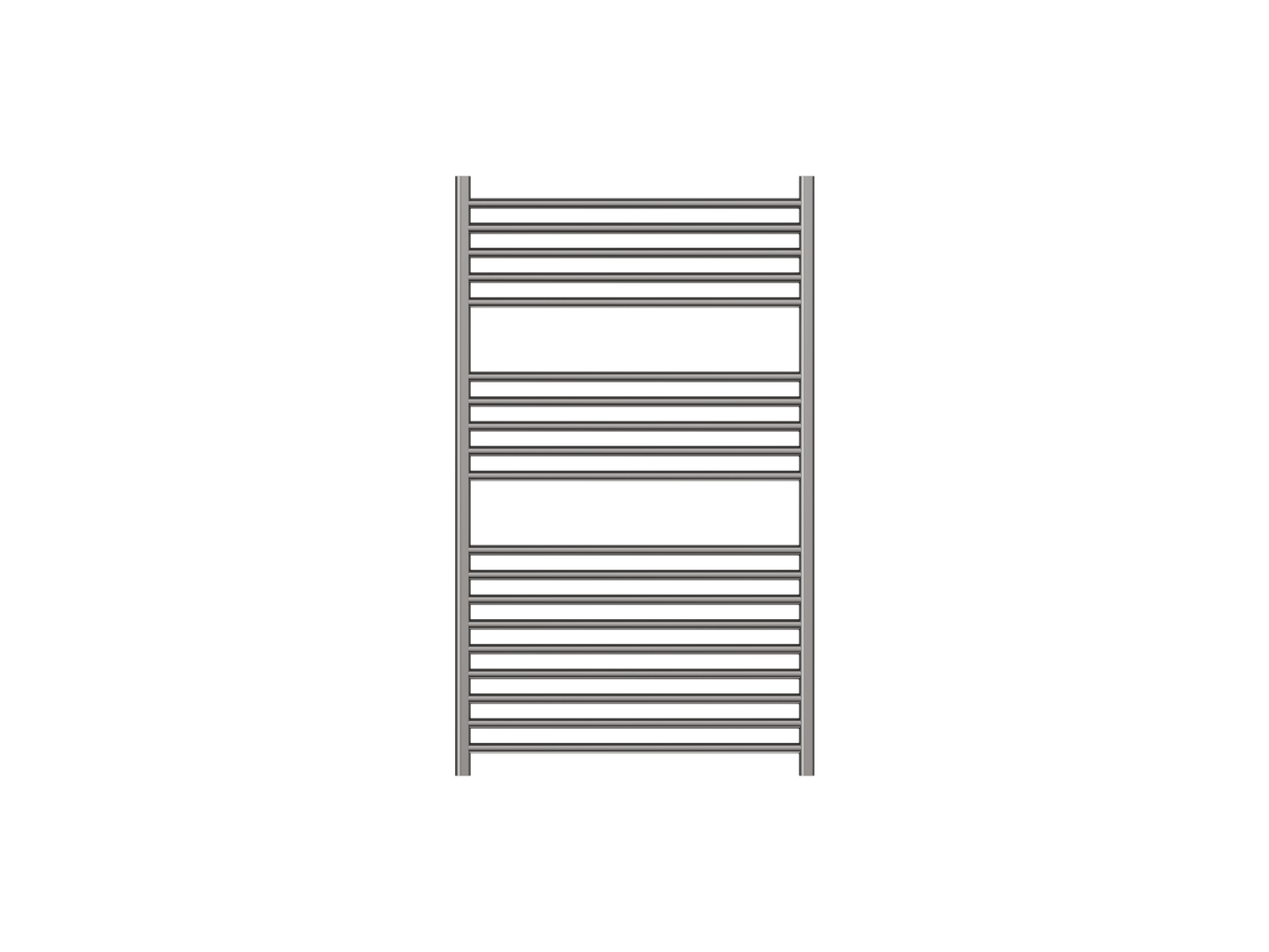 Allegra 19 Bar Wide Heated Towel Rail - Gunmetal