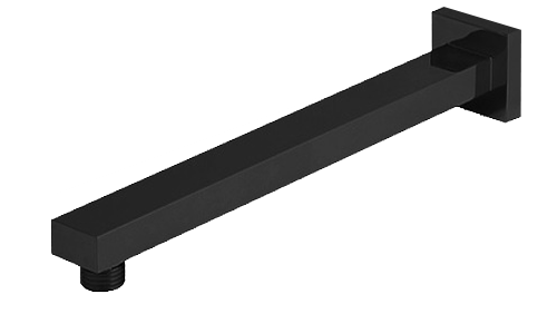 Cresta Wall Shower Arm - 450mm - Black