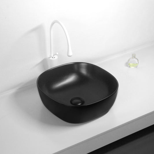 370mmx370mm  Above Counter Basin - Matte Black
