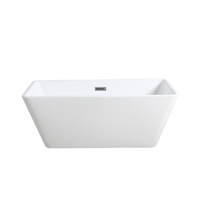 1200mm Freestanding Bathtub - No Overflow - Gloss White