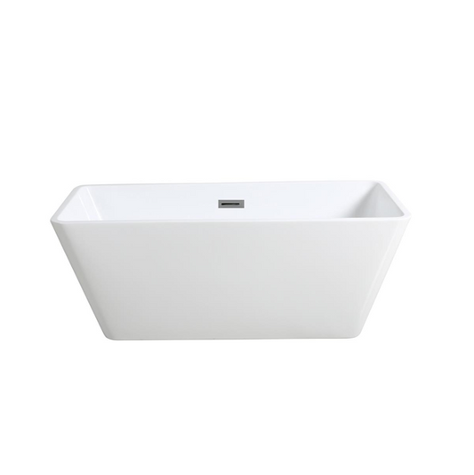 1200mm Freestanding Bathtub - No Overflow - Gloss White