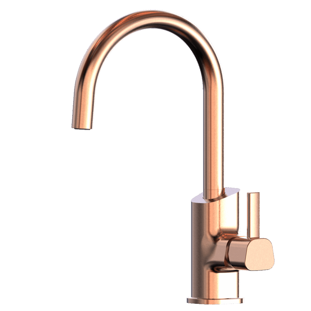XPO Stainless Steel Gooseneck XPRESSFIT mixer Rose Gold
