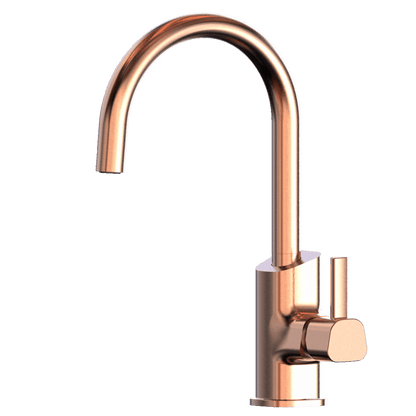 XPO Stainless Steel Gooseneck XPRESSFIT mixer Rose Gold