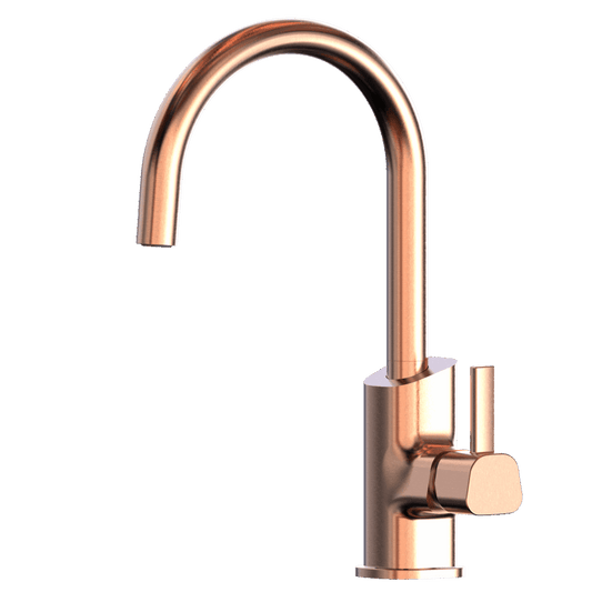XPO Stainless Steel Gooseneck XPRESSFIT mixer Rose Gold