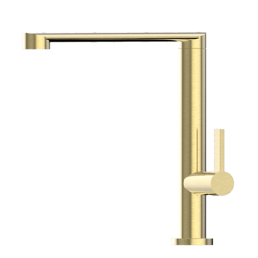XCELSIOR Stainless Steel Elegant straight neck XPRESSFIT mixer Brushed Gold