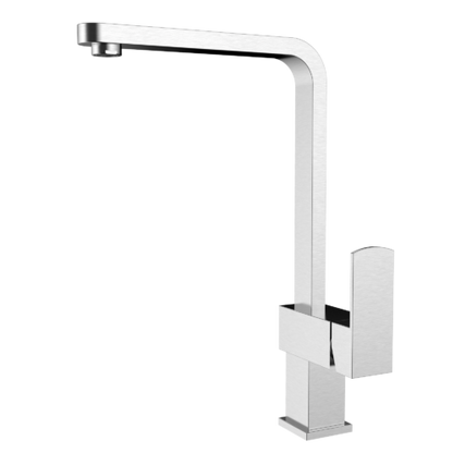 XEC Stainless Steel XPRESSFIT mixer with linear surface body & handle Satin