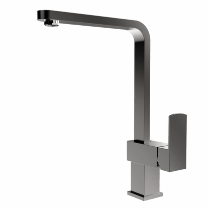 XEC Stainless Steel XPRESSFIT mixer with linear surface body & handle Gun Metal