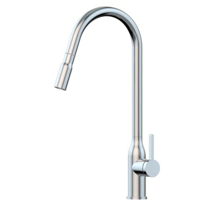 XTRAVERT  Stainless Steel Tall Gooseneck XPRESSFIT mini pull out mixer  Satin