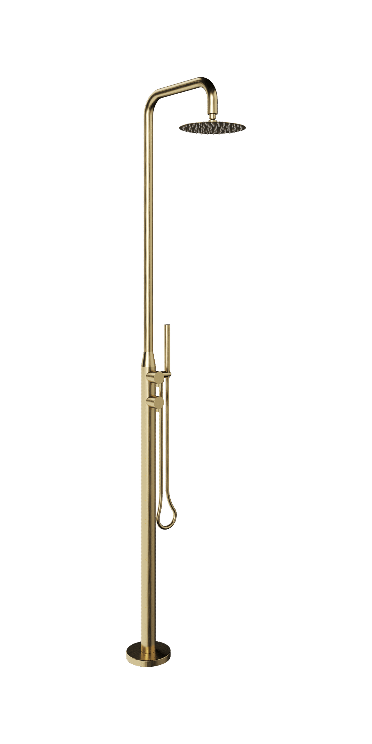 Lamezia Marine Grade Outdoor Shower - Brushed Brass